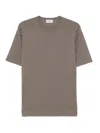 John Smedley Lorca T-shirt In Brown