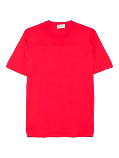 John Smedley Lorca T-shirt In Red