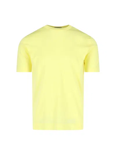 John Smedley 'lorca' T-shirt In Yellow