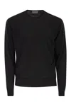 John Smedley Lundy - Crew Neck Jumper In Extra-fine Merino Wool In Black