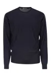 John Smedley Lundy - Crew Neck Jumper In Extra-fine Merino Wool In Black