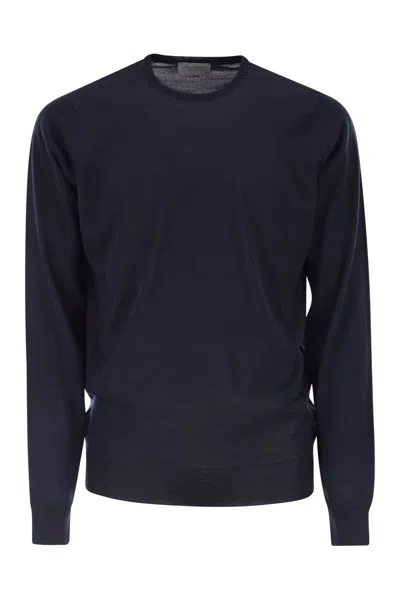 JOHN SMEDLEY JOHN SMEDLEY LUNDY - CREW NECK JUMPER IN EXTRA-FINE MERINO WOOL