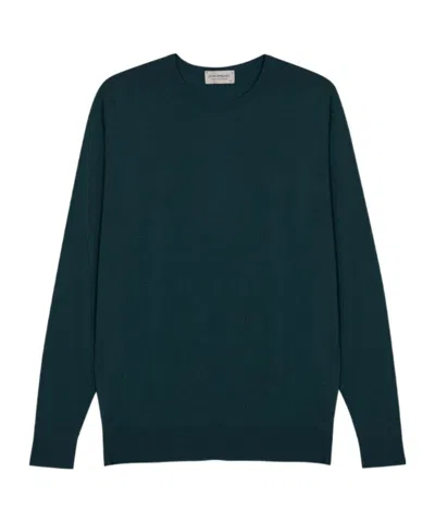 John Smedley Lundy - Extra Fine Merino Wool Jumper In Green