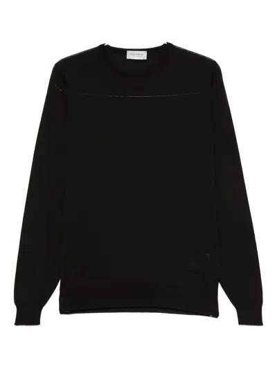 John Smedley Lundy Crew-neck Sweater In Brown