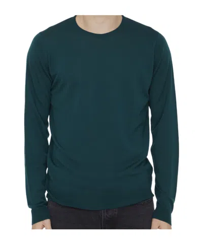 John Smedley Lundy Merino Wool Jumper In Green