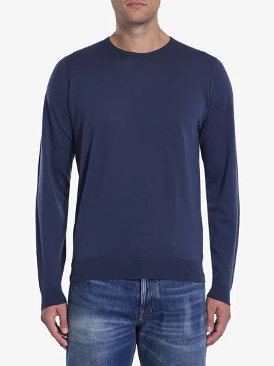 John Smedley Lundy Pullover In Blue