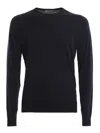 John Smedley Weatherby Cotton Sweater In Black