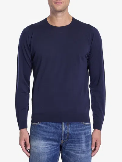 John Smedley Lundy Sweater In Blue