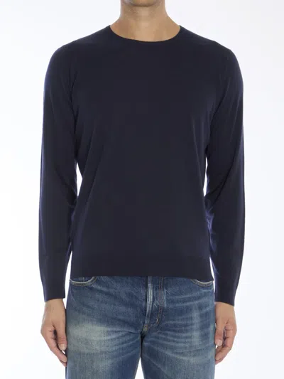John Smedley Lundy Sweater In Blue