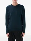 John Smedley Cozy Long Sleeve Knit Sweater In Blue