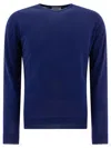John Smedley Weatherby Cotton Sweater In Blue
