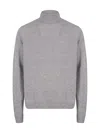 John Smedley Cashmere Merino Blend Roll Neck Sweater In Grey