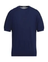 John Smedley Man Sweater Blue Size Xxl Cotton
