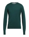 John Smedley Man Sweater Dark Green Size M Merino Wool
