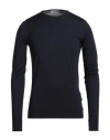 John Smedley Man Sweater Midnight Blue Size S Merino Wool In Blue