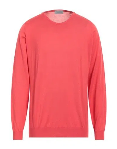 John Smedley Man Sweater Red Size Xl Cotton