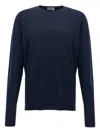 John Smedley Marcus Crew-neck Sweater In Blue