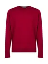 John Smedley Marcus Extra Fine Merino Wool Jumper Clothing In Red