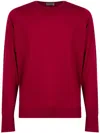 John Smedley Extra Fine Merino Wool Jumper In Red