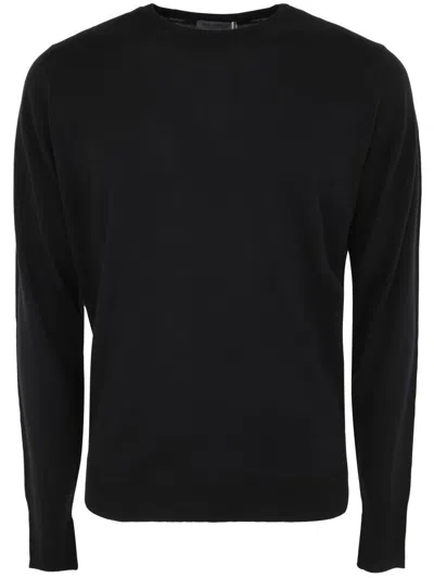 John Smedley Marcus Long Sleeves Crew Neck Pullover Clothing In Black