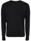John Smedley Weatherby Cotton Sweater In Black