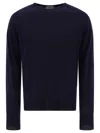 John Smedley Hatfield Long Sleeves Crewneck Pullover In Blue