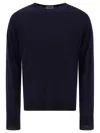 John Smedley Hatfield Long Sleeves Crewneck Pullover In Blue