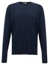 John Smedley Marcus Crew-neck Sweater In Blue