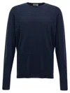 John Smedley Marcus Crew-neck Sweater In Blue