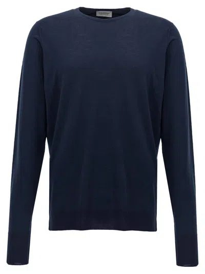 John Smedley 'marcus' Sweater In Blue