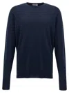 John Smedley Marcus Crew-neck Sweater In Blue