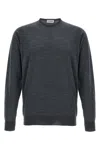 John Smedley 'marcus' Sweater In Gray