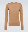 John Smedley Merino Wool Lundy Sweater In Brown