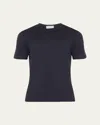 John Smedley Men's Lorca Sea Island Cotton T-shirt In Blue