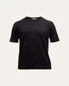 John Smedley Men's Lorca Sea Island Cotton T-shirt In Animal Print