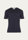 John Smedley Men's Lorca Sea Island Cotton T-shirt In Navy