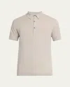 John Smedley Men's Roth Cotton Polo Shirt In Parchment