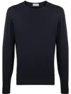 John Smedley Hatfield Pullover In Blue