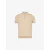 John Smedley Mens Flax Elias Short-sleeves Cotton And Cashmere Polo Shirt