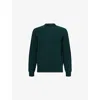 John Smedley Mens Crewneck Knitted Cashmere And Wool Jumper Forest In Green