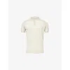 John Smedley Mens Grey Fleece Payton Classic-collar Wool Polo Top