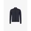 John Smedley Mens Hepburn Smoke Claygate Mock-turtleneck Wool Jacket Xxl