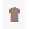 John Smedley Mens Beige Musk Roth Regular-fit Cotton-piqué Polo Shirt In Brown