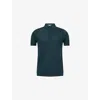 John Smedley Mens Rainforest Roth Regular-fit Cotton-piqué Polo Shirt Xxl In Black