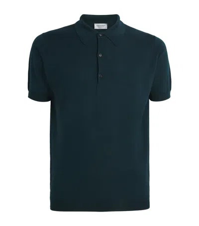 John Smedley Merino Macloud Polo Shirt In Green