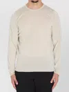 John Smedley Merino Wool Crew Neck Pullover In Neutral