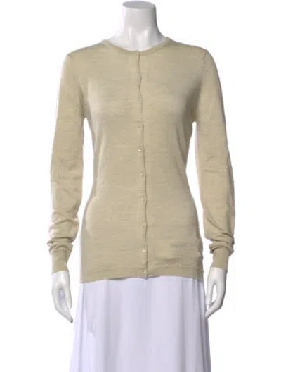 Pre-owned John Smedley Merino Wool Crew Neck Sweater In Neutral