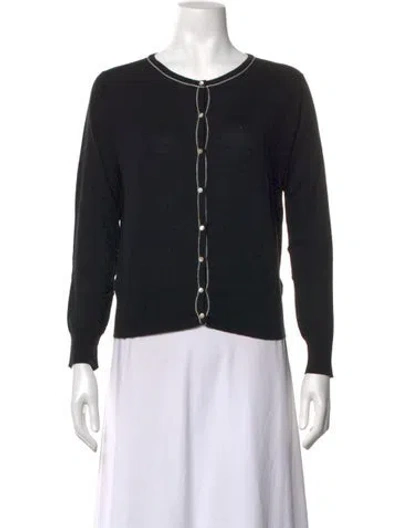 Pre-owned John Smedley Merino Wool Crew Neck Sweater W/ Tags In Black