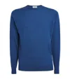 John Smedley Merino Wool Jumper In Blue