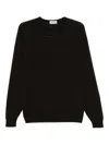 John Smedley Merino Wool Sweater In Black